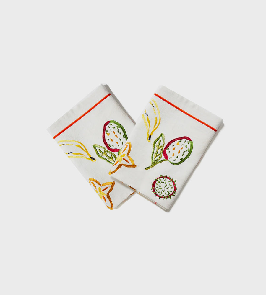 Bonnie & Neil | Tropics Multi EmbroideredNapkins (set of 6)