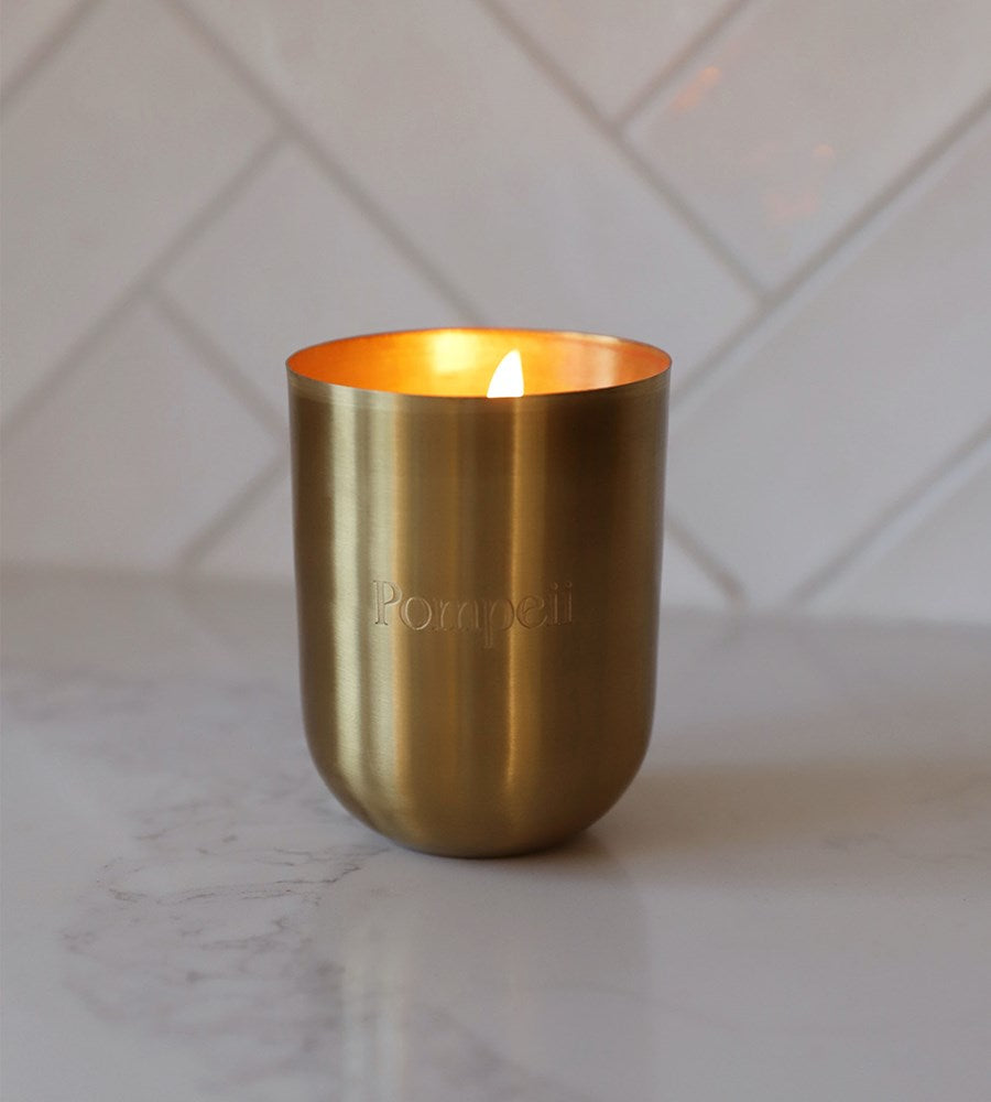 Pompeii | Milan Candle | Solid Brass
