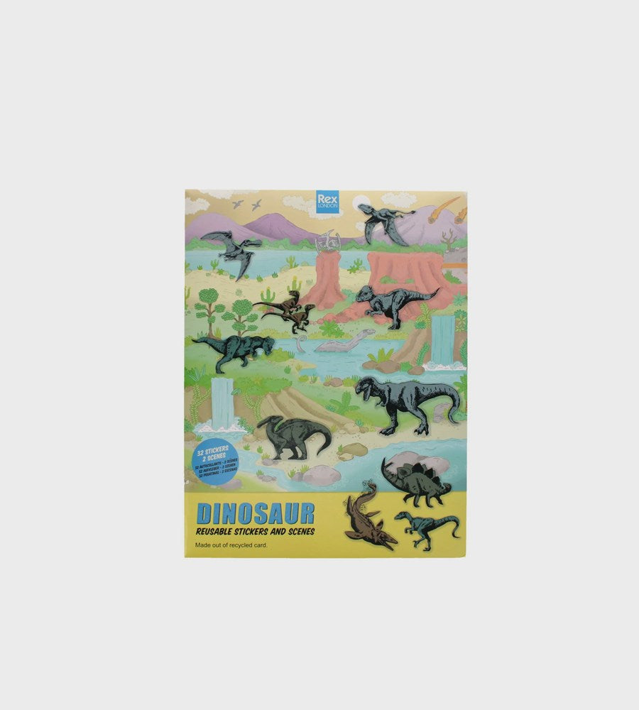 Prehistoric Land Reusable stickers and scenes