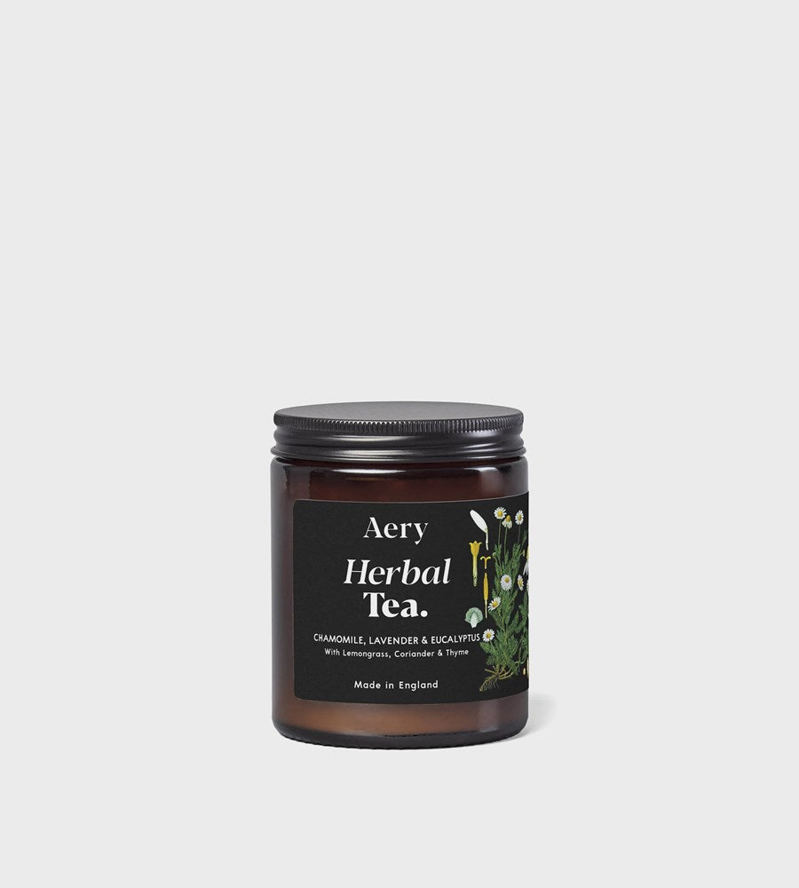 Aery | Botanical Green Candle | Herbal Tea