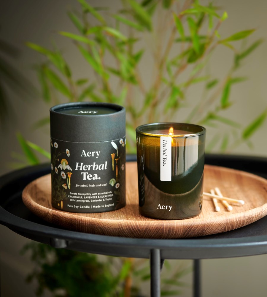 Aery | Botanical Green Soy Candle | Herbal Tea