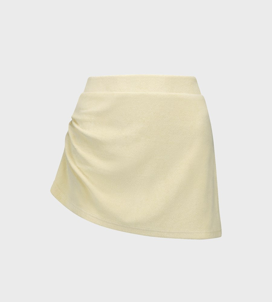 Commonplace | Terry Ruched Skirt Butter