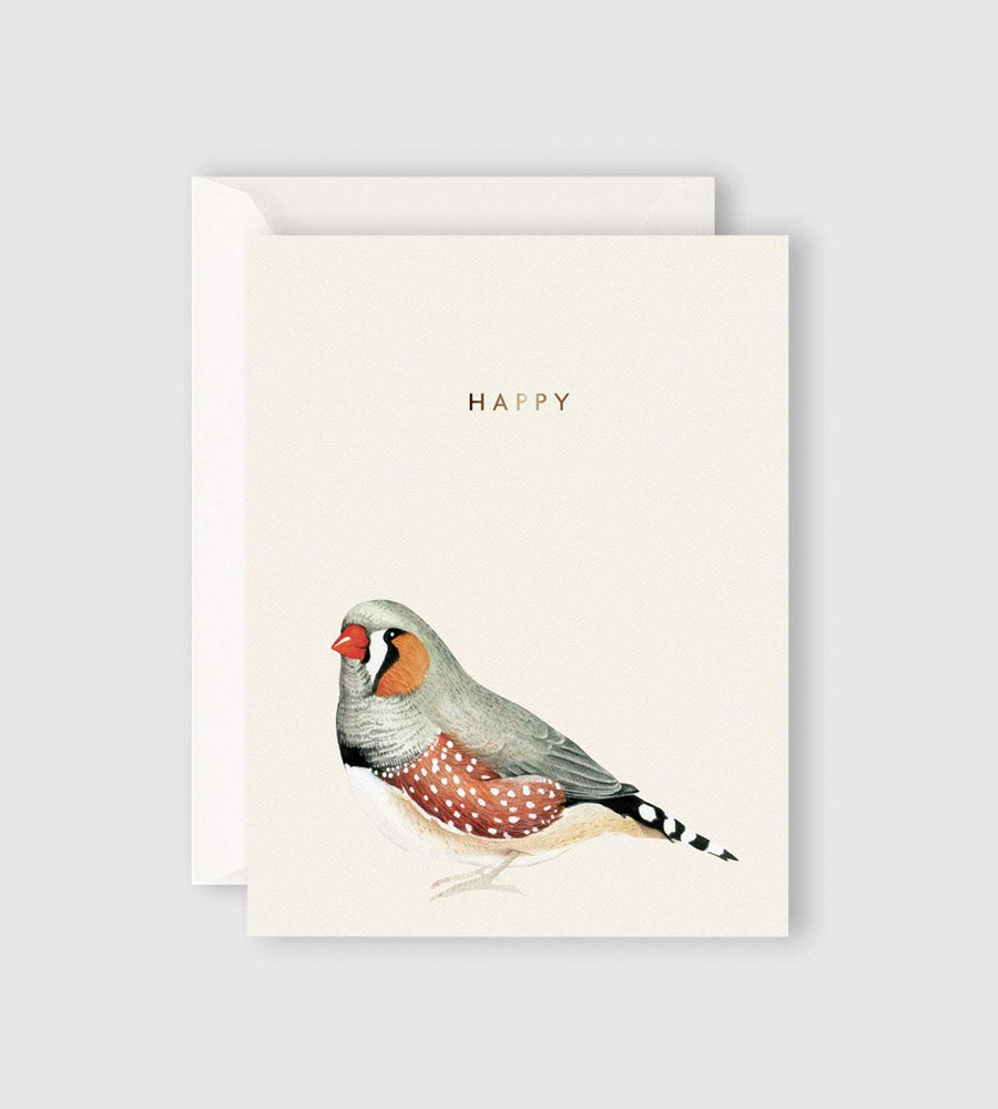 Father Rabbit Stationery | Happy Bird Card