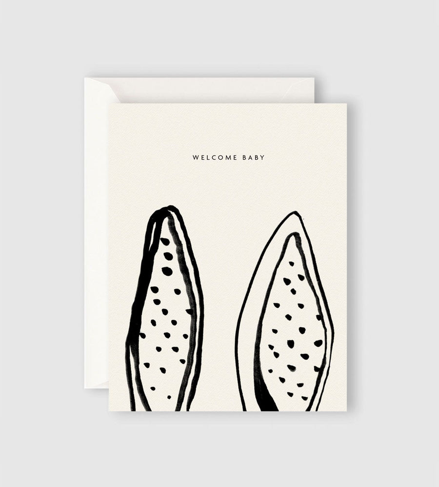 Father Rabbit Stationery | Welcome Baby Ears Card