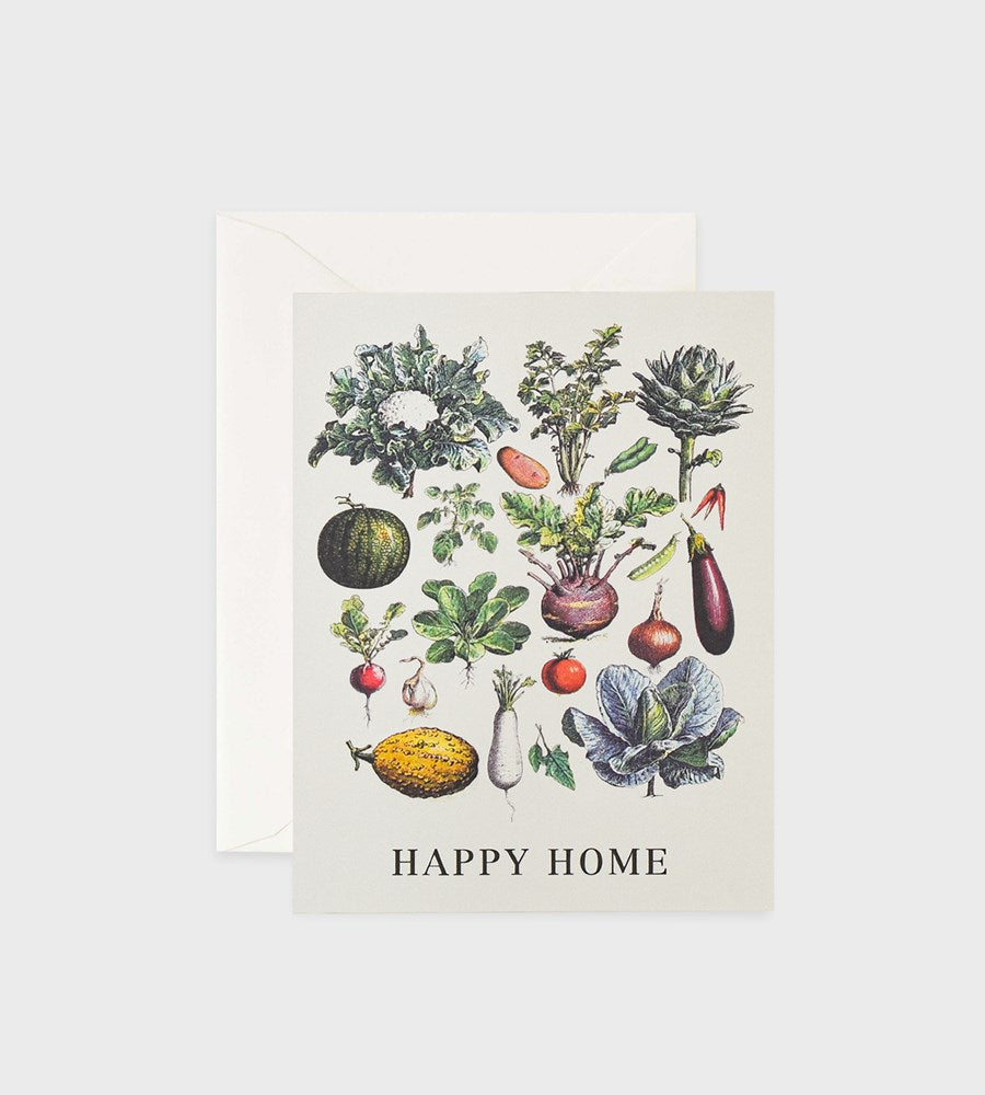 Father Rabbit Stationery | Happy Home Veges Card