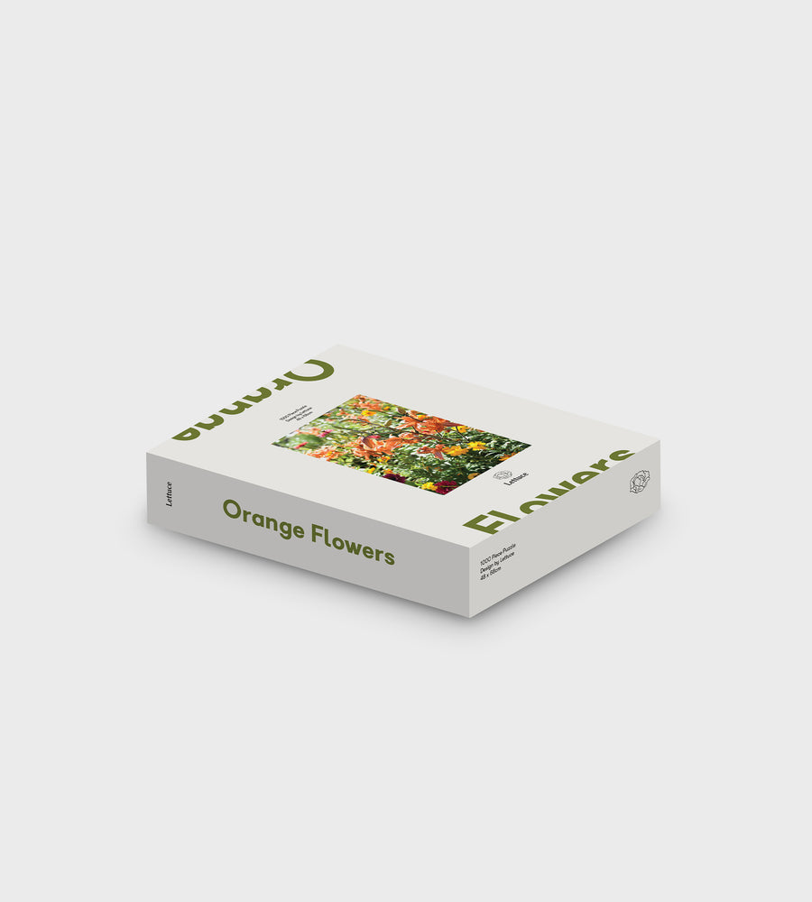 Lettuce | 1000 Piece Puzzle | Orange Flowers