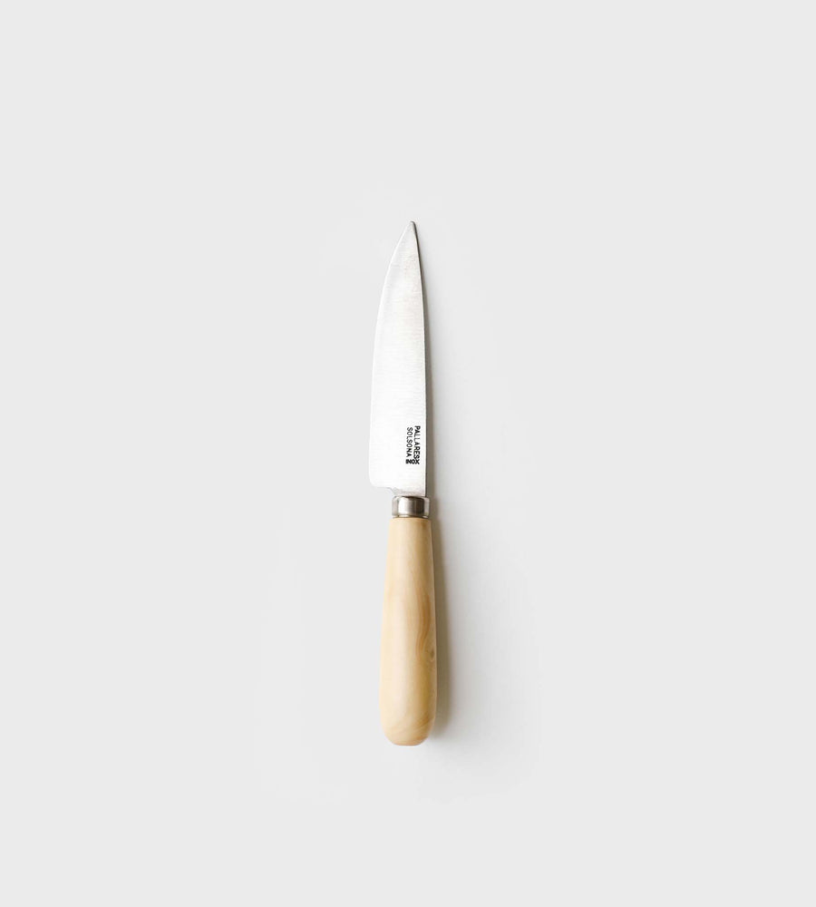 Pallares | Kitchen Knife | Boxwood | 8cm Carbon Steel Blade