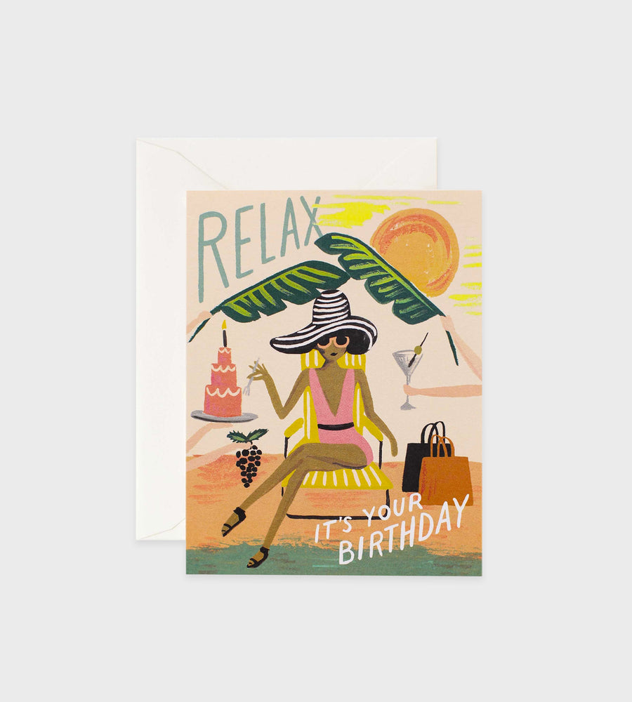 Rifle Paper Co. | Relax Birthday Card