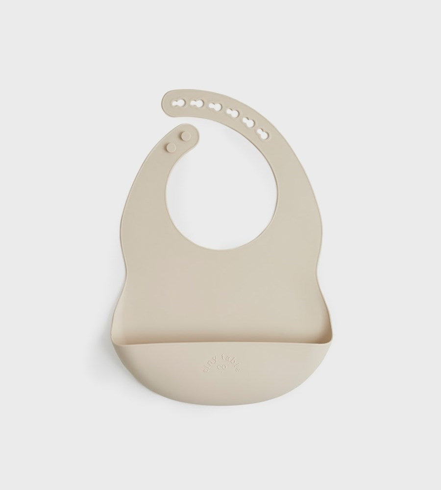 Tiny Table Co. | Silicone Catch Bib | Sand