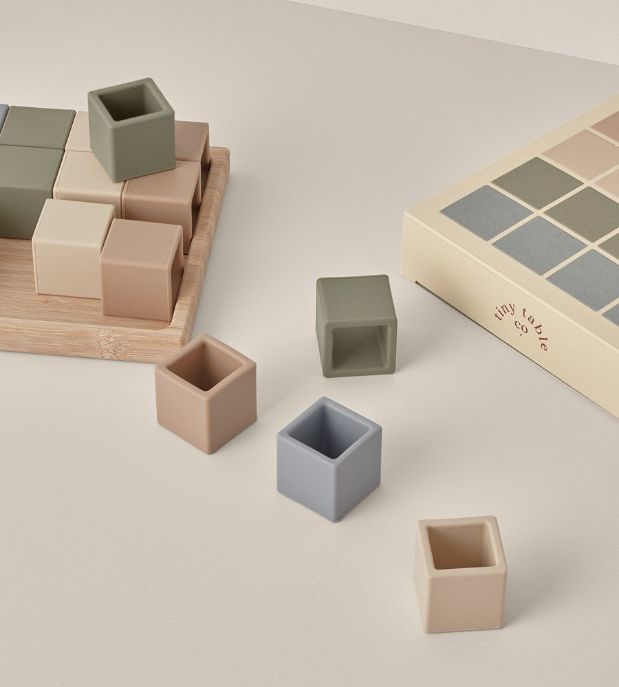 Tiny Table First Blocks | Blues & Greens