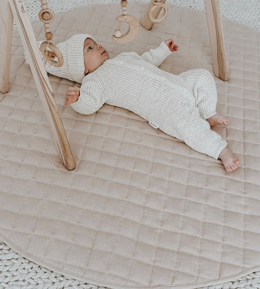 Home Lab | 100% French Flax Linen Playmat | Latte