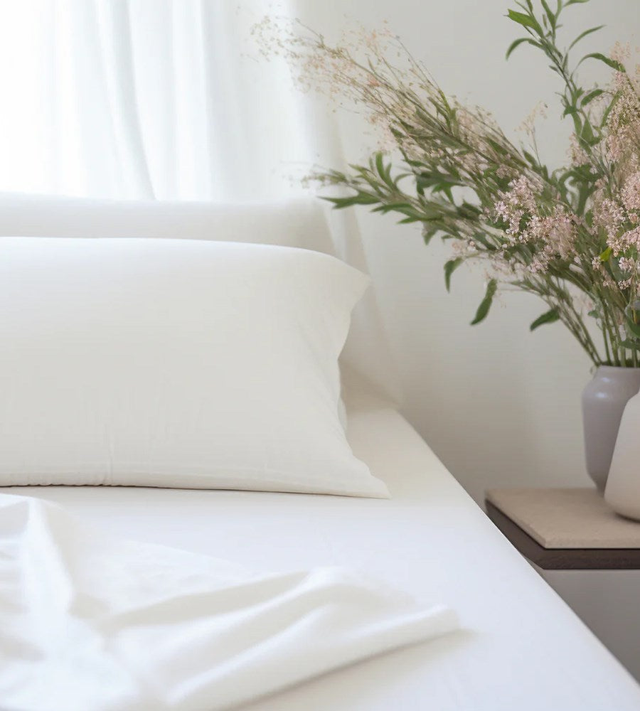 750TC 100% Cotton Hotel Luxe Home Lab Sheet Set | Crisp White