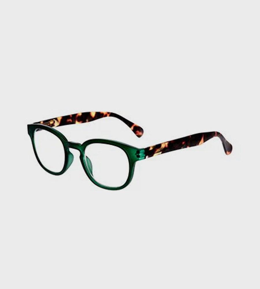 9am Green Reading Glasses