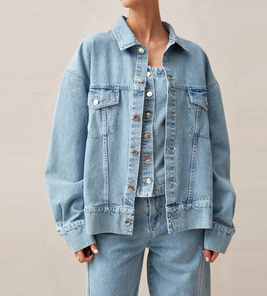 Alohas | Alaska Denim Jacket | Blue