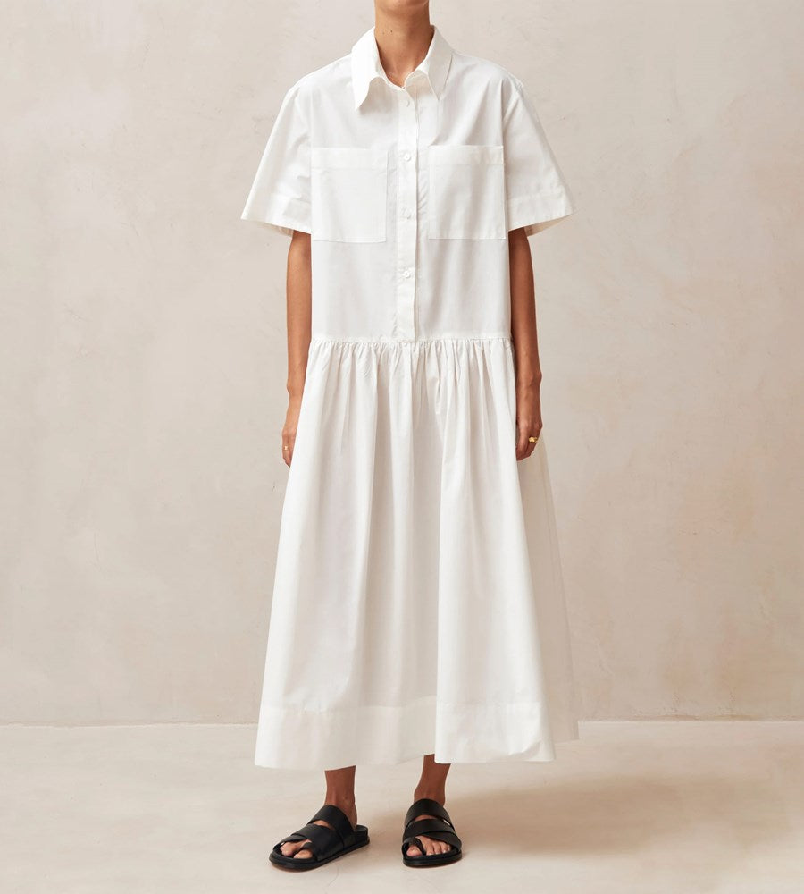 Alohas | Bay Midi Dress | White