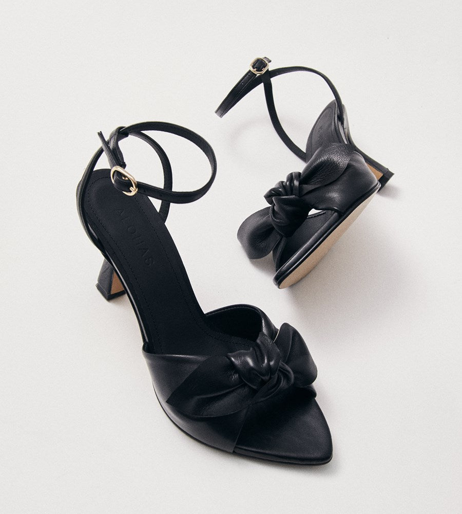 Alohas | Cyra Leather Sandals | Black