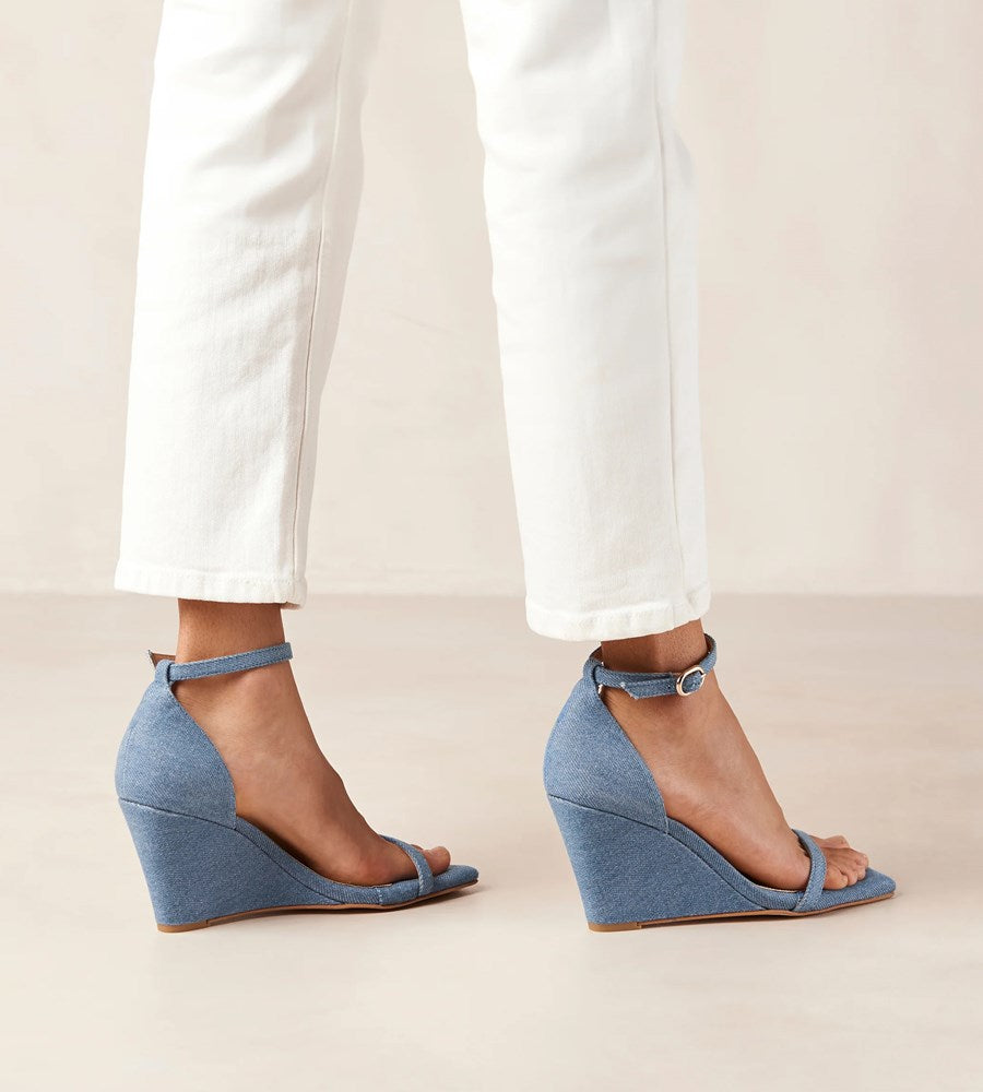 Alohas | Gata Denim Sandals | Denim Blue