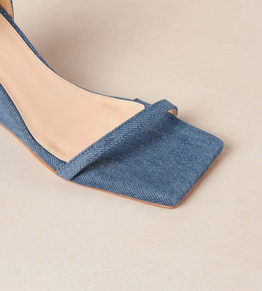 Alohas | Gata Denim Sandals | Denim Blue