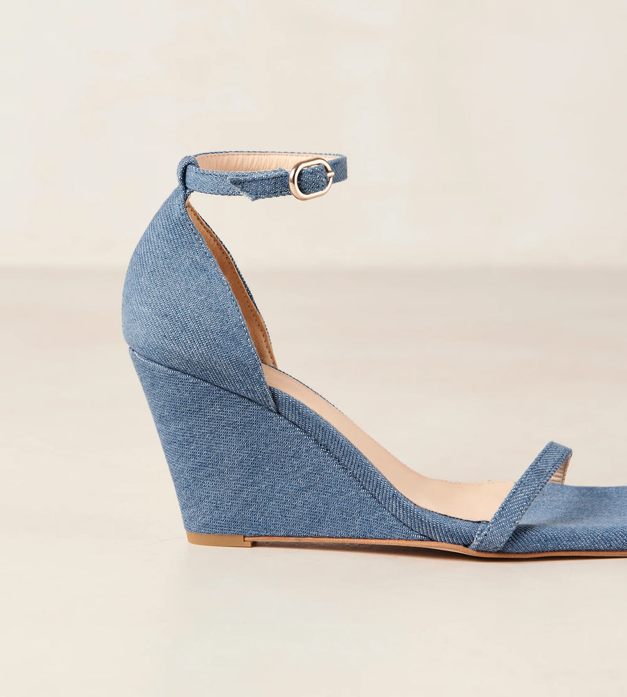 Alohas | Gata Denim Sandals | Denim Blue