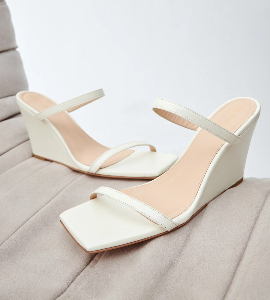 Alohas | Paixao Leather Sandals | Cream