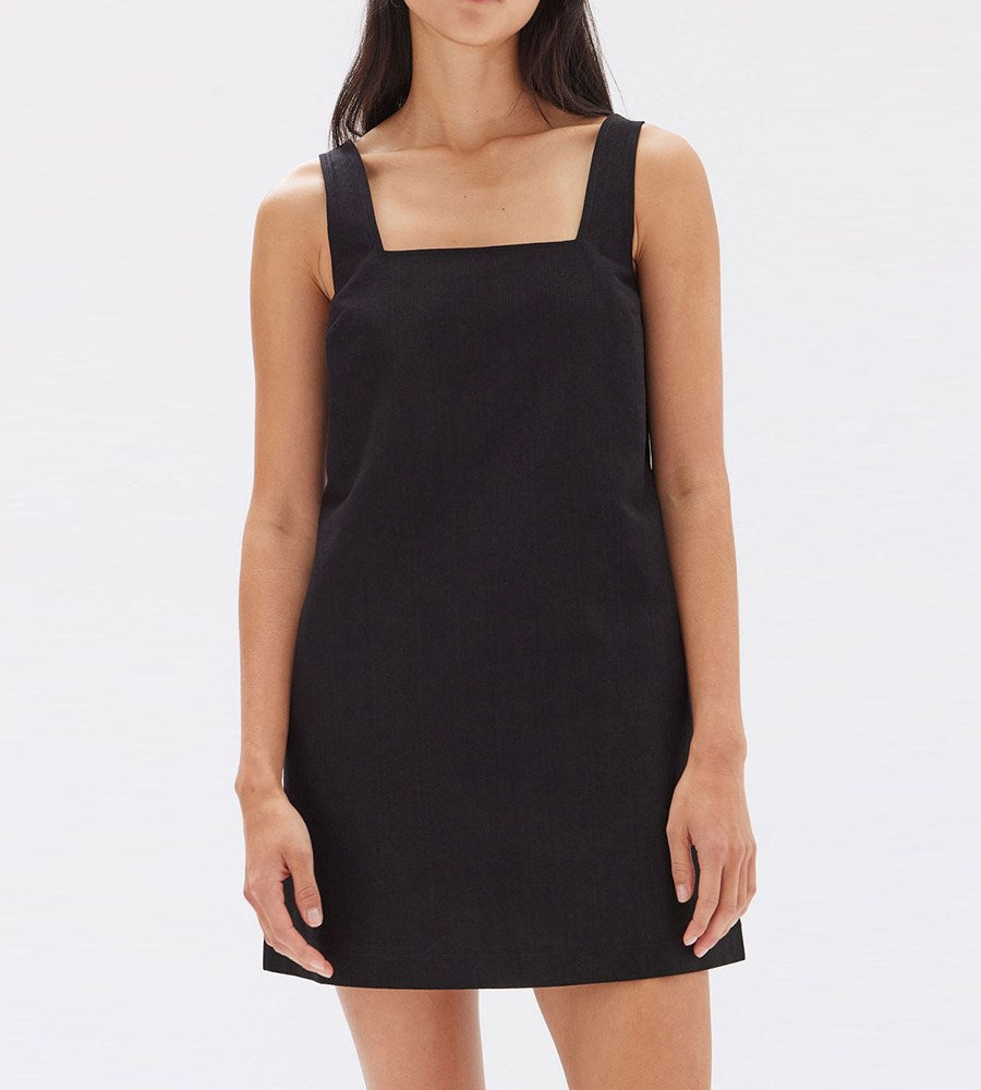 Assembly Label | Alba Crepe Mini Dress | Black