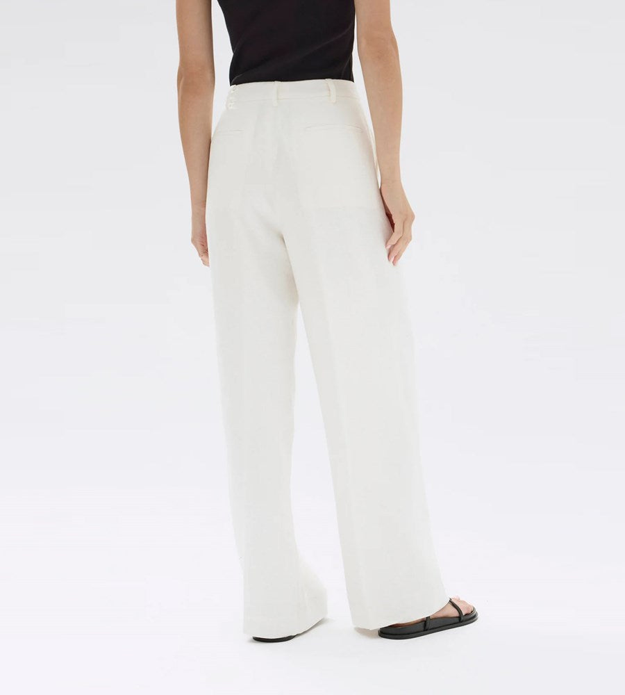 Assembly Label | Aria Linen Pant | Antique White