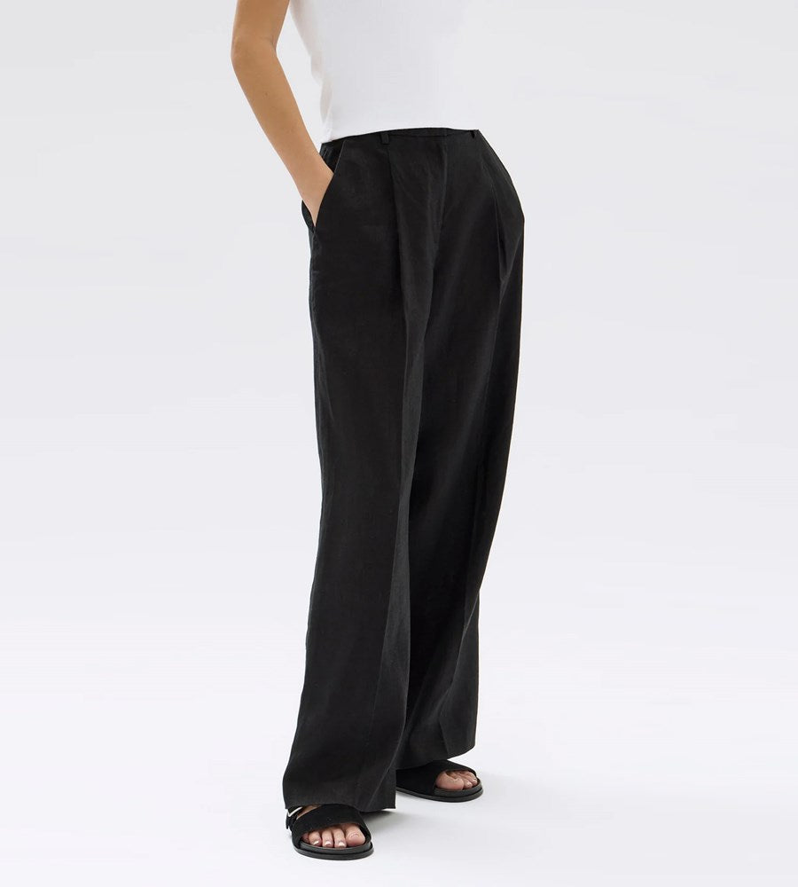 Assembly Label | Aria Linen Pant | Black