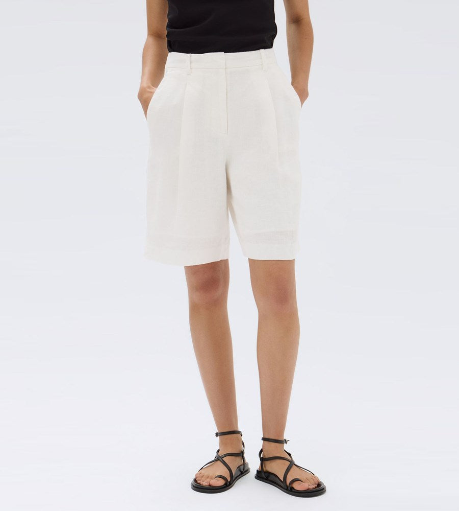 Assembly Label | Aria Linen Short | Antique White