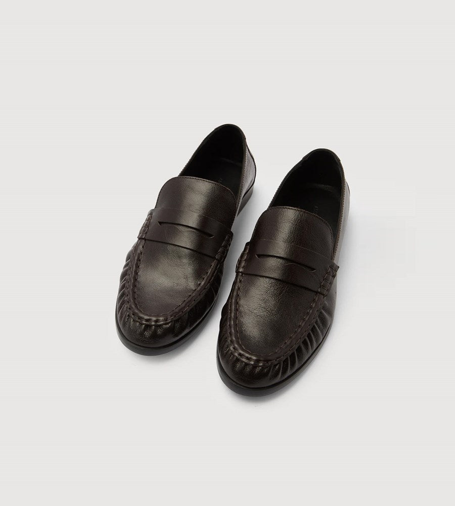 Assembly Label | Avenue Leather Loafer | Crinkle Umber