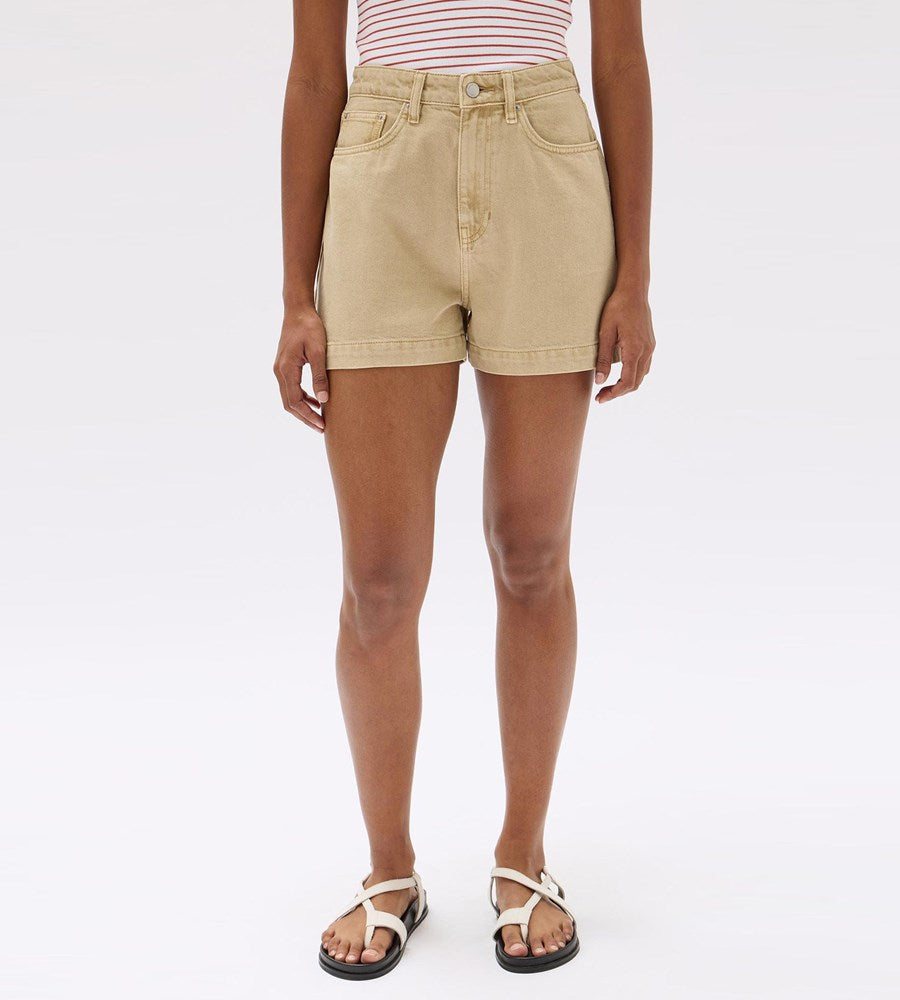 Assembly Label | Boxy Denim Short | Tan