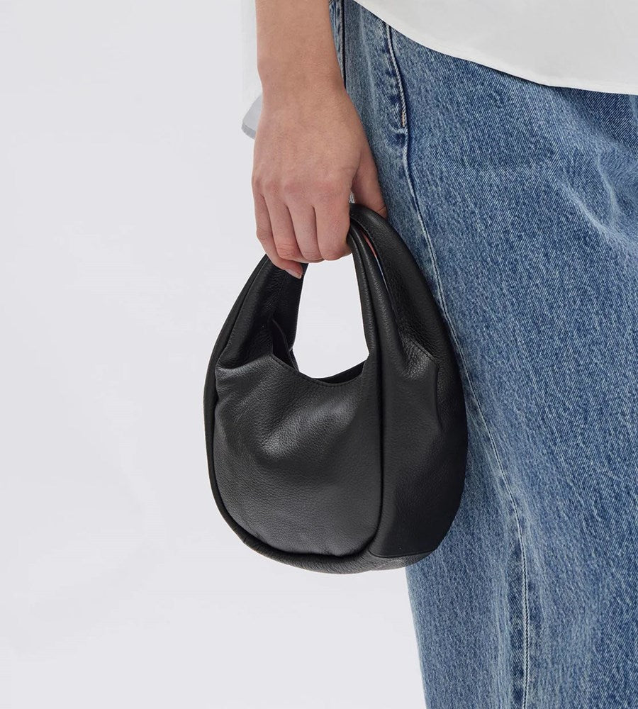 Assembly Label | Delta Leather Mini Bag | Black