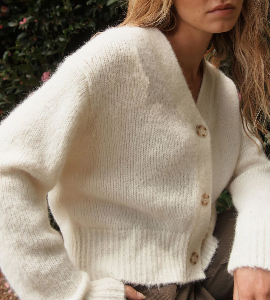 Assembly Label | Evi Wool Knit Cardigan | Cream