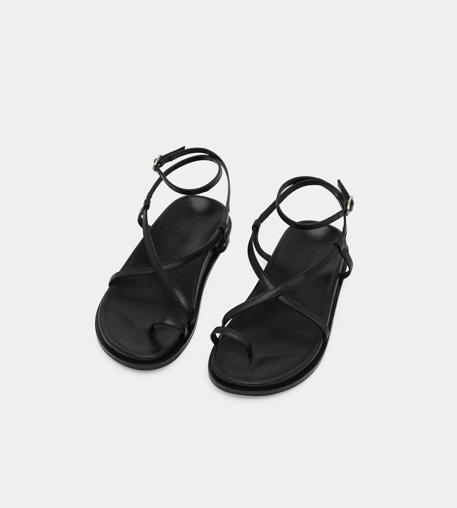 Assembly Label | Hilary Leather Sandal | Black