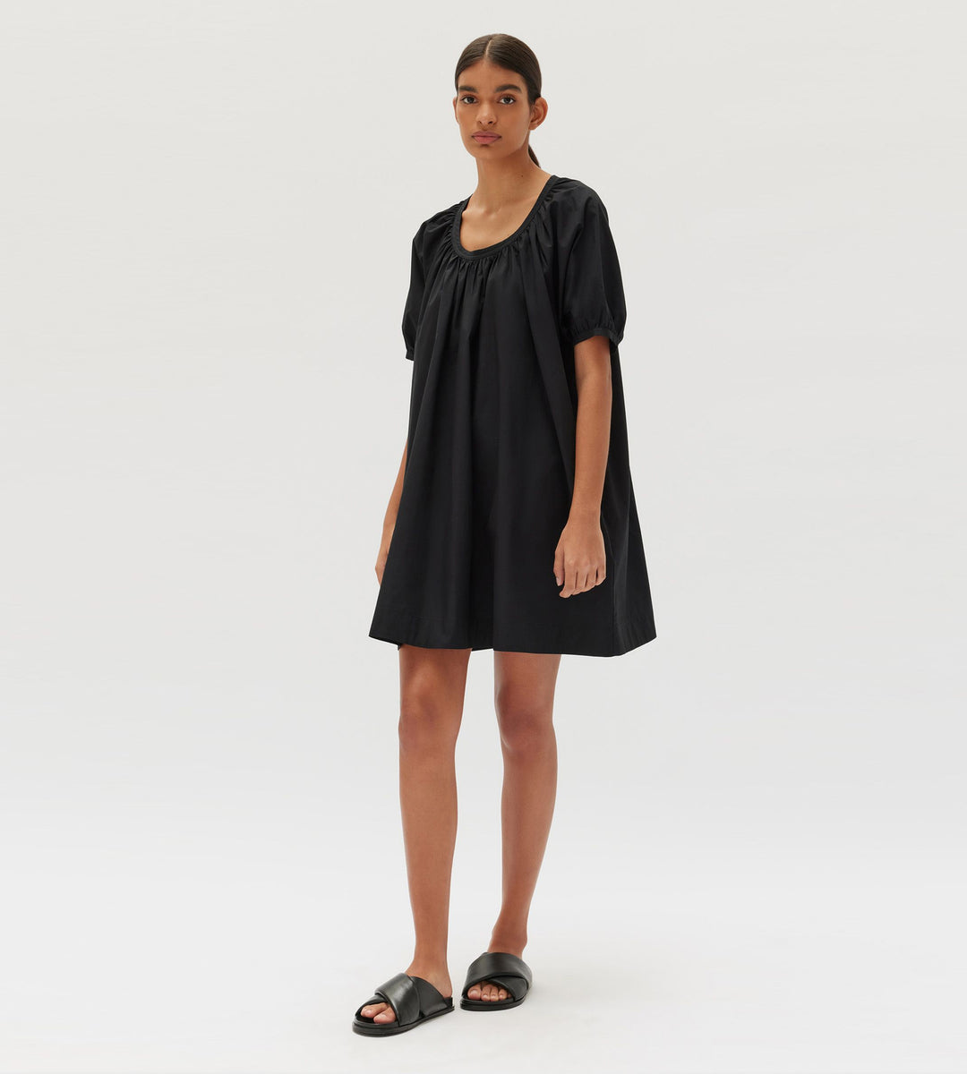 Assembly Label | Mathilde Poplin Dress | Black