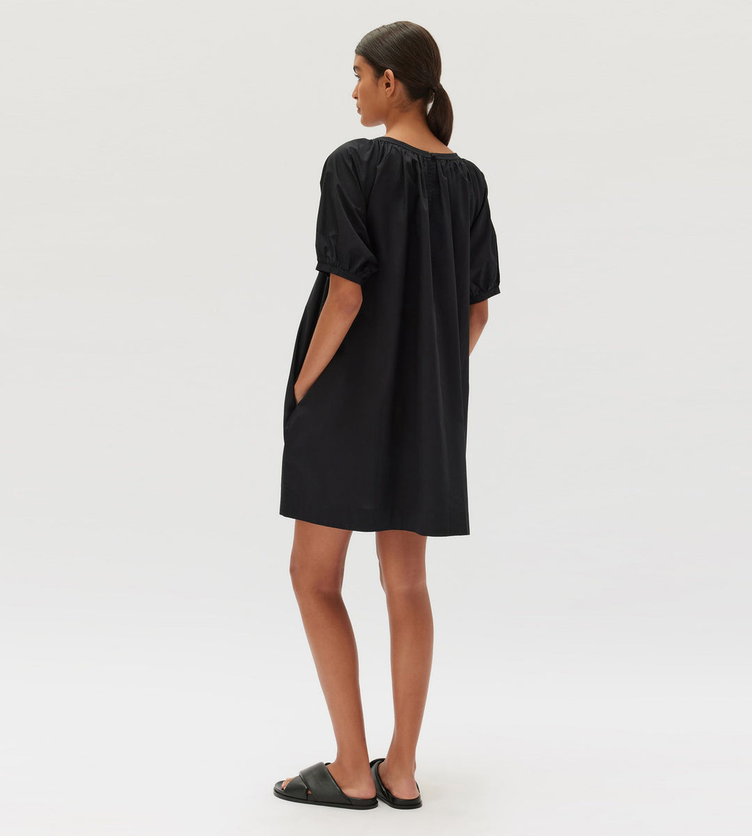 Assembly Label | Mathilde Poplin Dress | Black