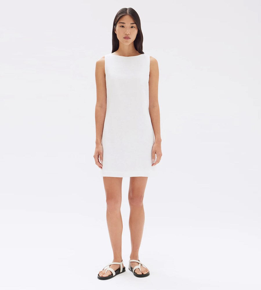 Assembly Label | Nadine Linen Mini Dress | White