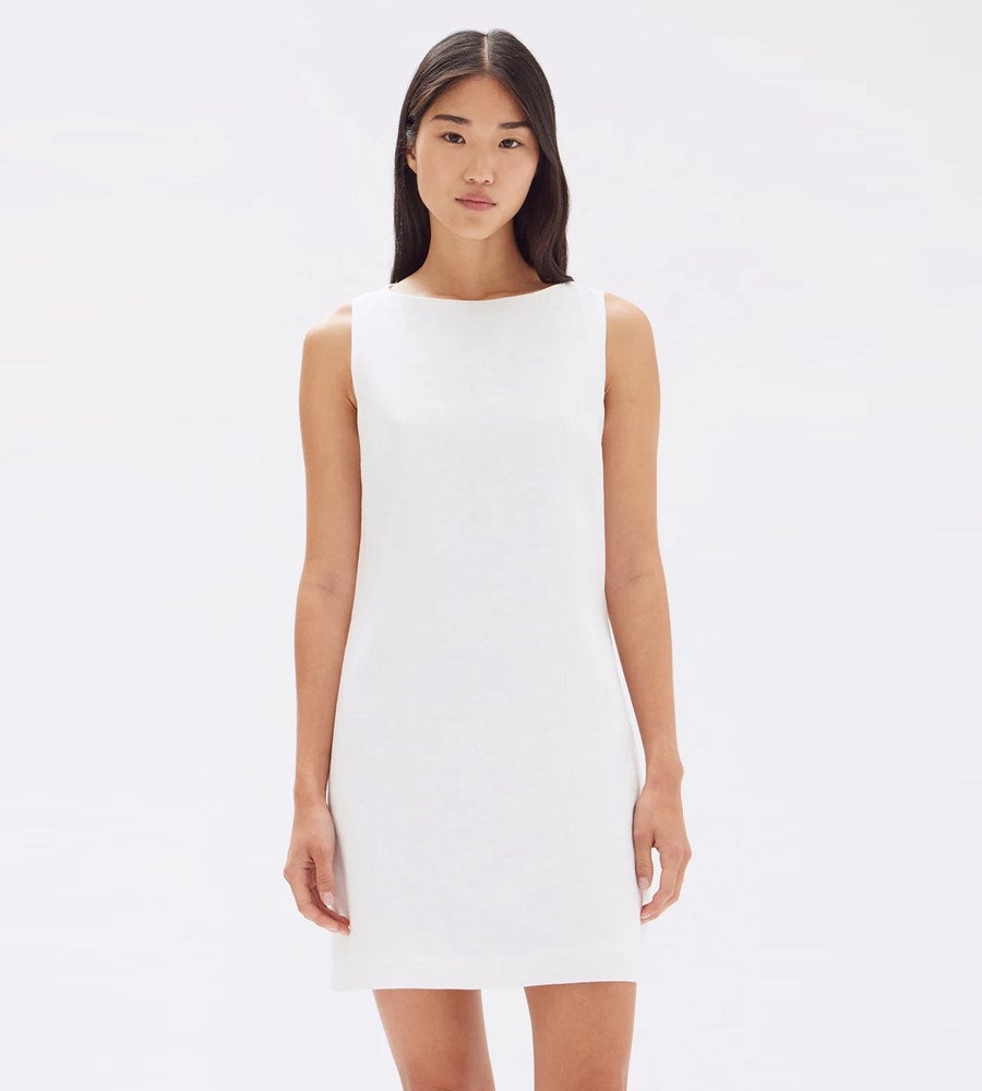 Assembly Label | Nadine Linen Mini Dress | White