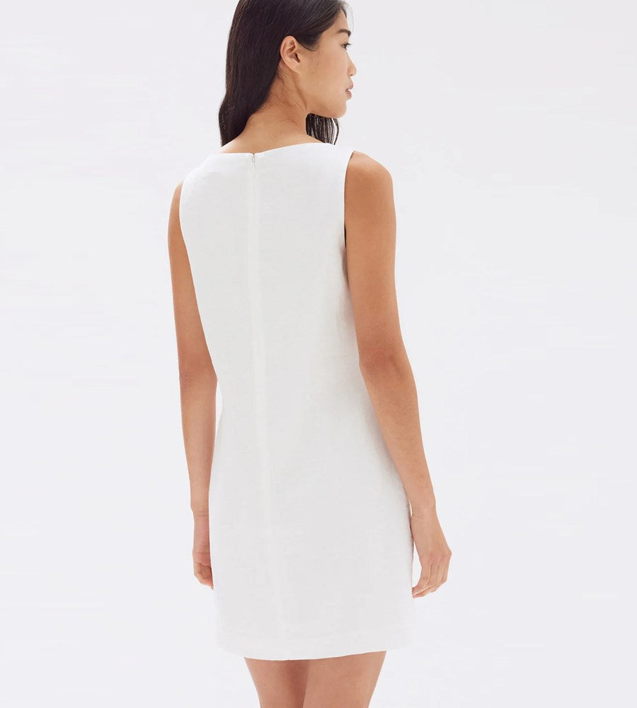 Assembly Label | Nadine Linen Mini Dress | White