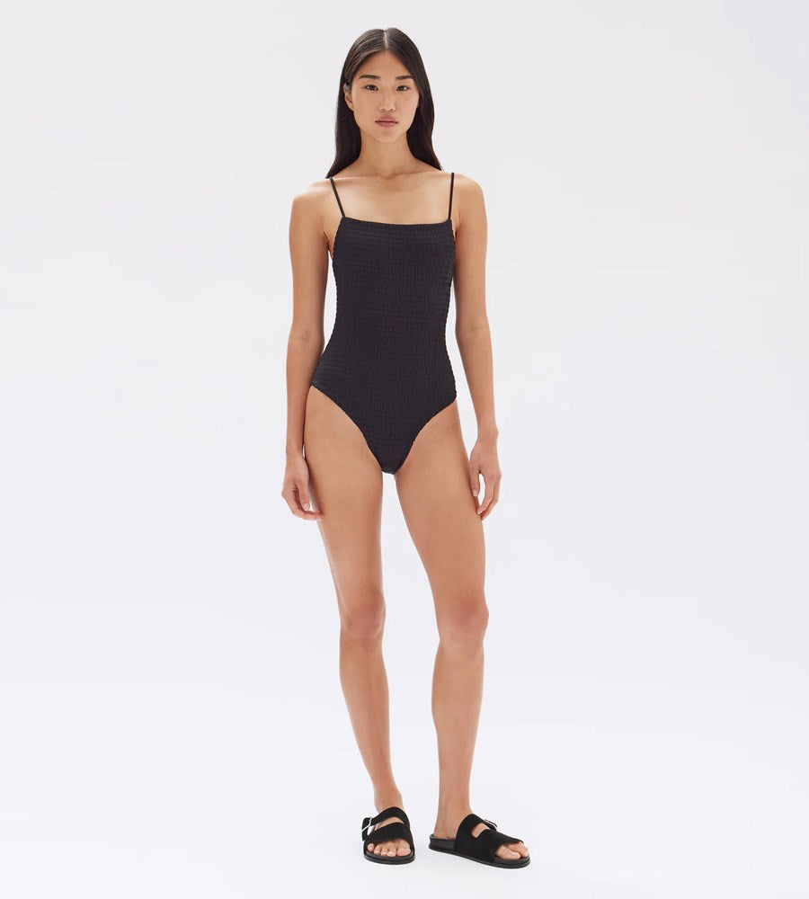 Assembly Label | Nell Textured One Piece | Black