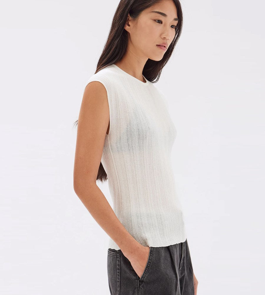 Assembly Label | Noa Knit Tank | White