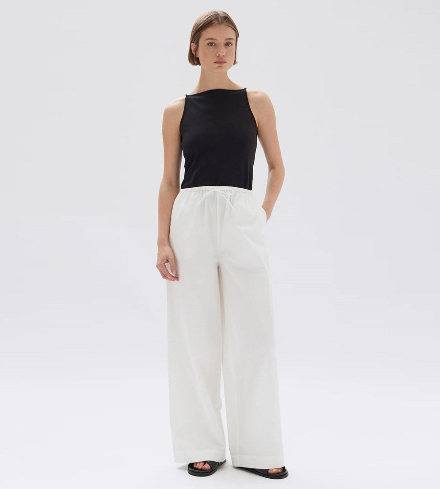 Assembly Label | Philipa Poplin Pant | White