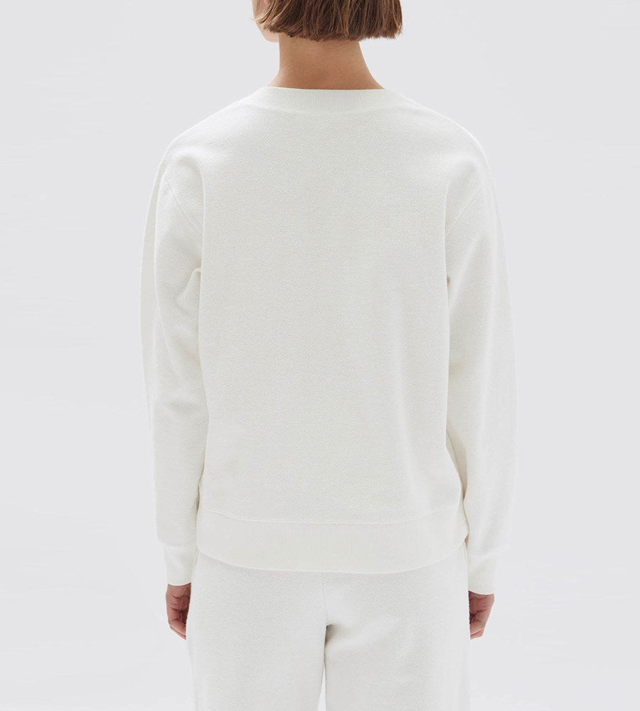 Assembly Label | Poppy Textured Crew | Antique White