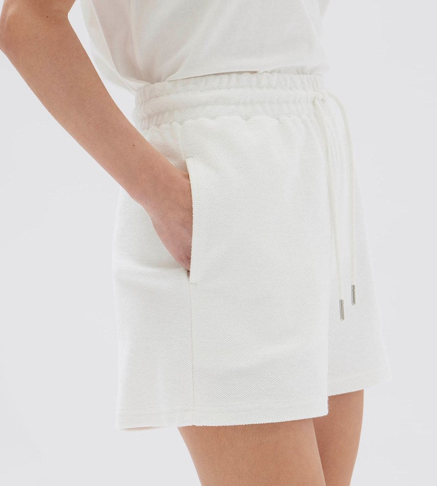 Assembly Label | Poppy Textured Short | Antique White