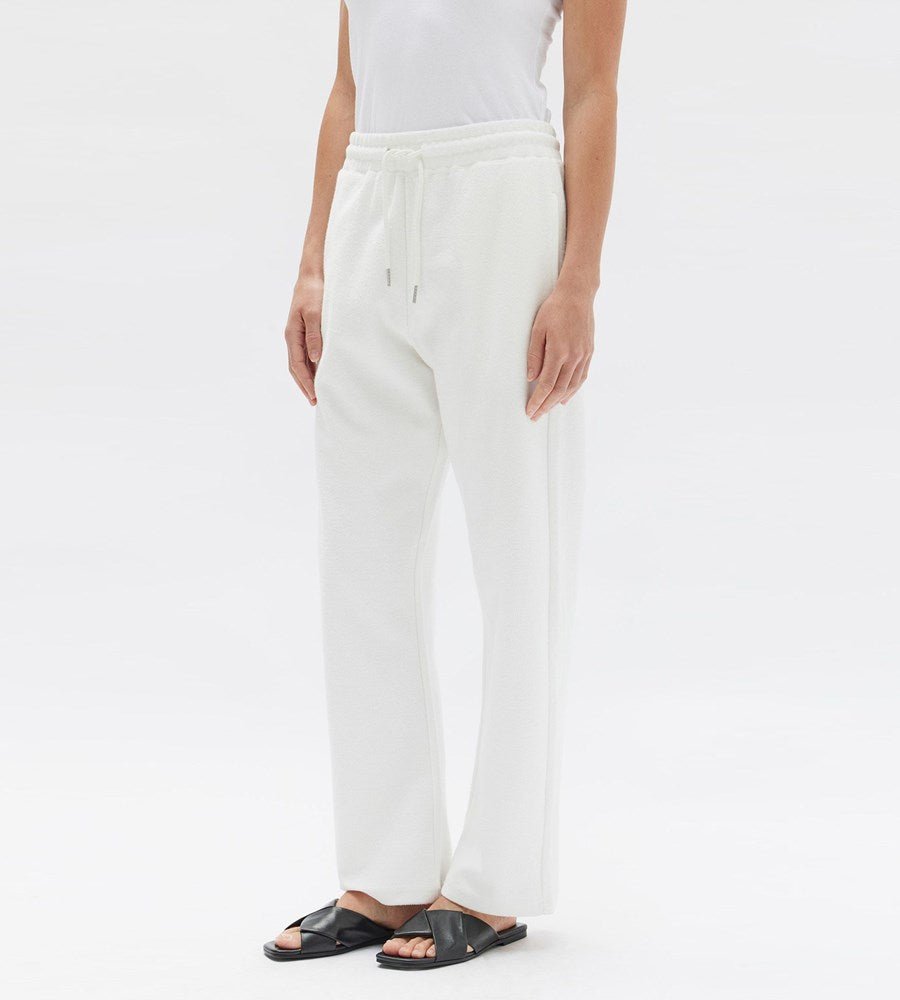 Assembly Label | Poppy Textured Trackpant | Antique White