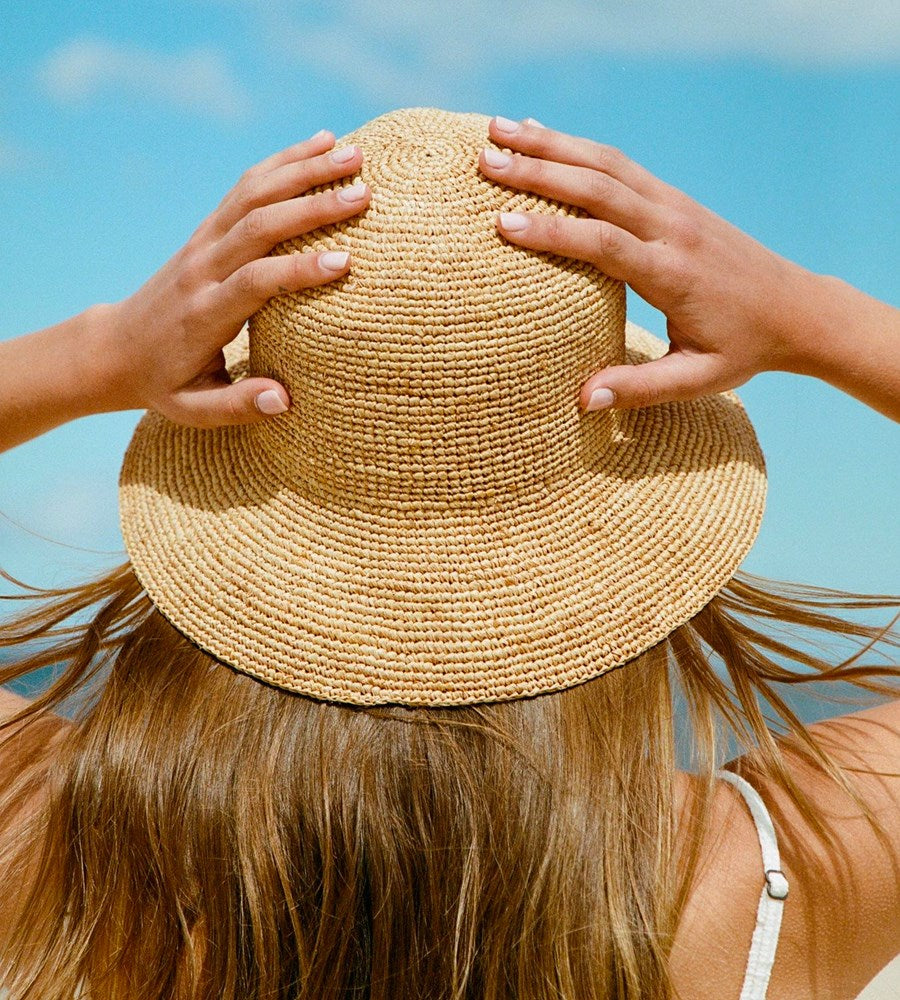 Assembly Label | Raffia Bucket Hat | Natural