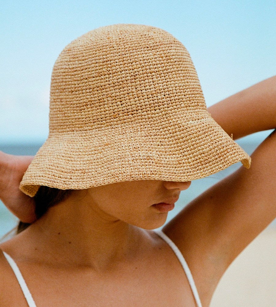Assembly Label | Raffia Bucket Hat | Natural