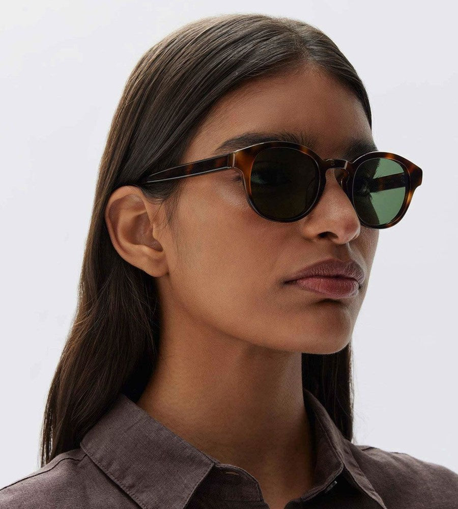 Assembly Label | Round Frame Sunglasses | Tortoise