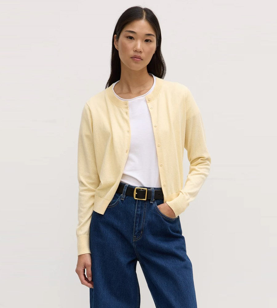 Assembly Label | Semra Cotton Cashmere Cardigan Chamomile