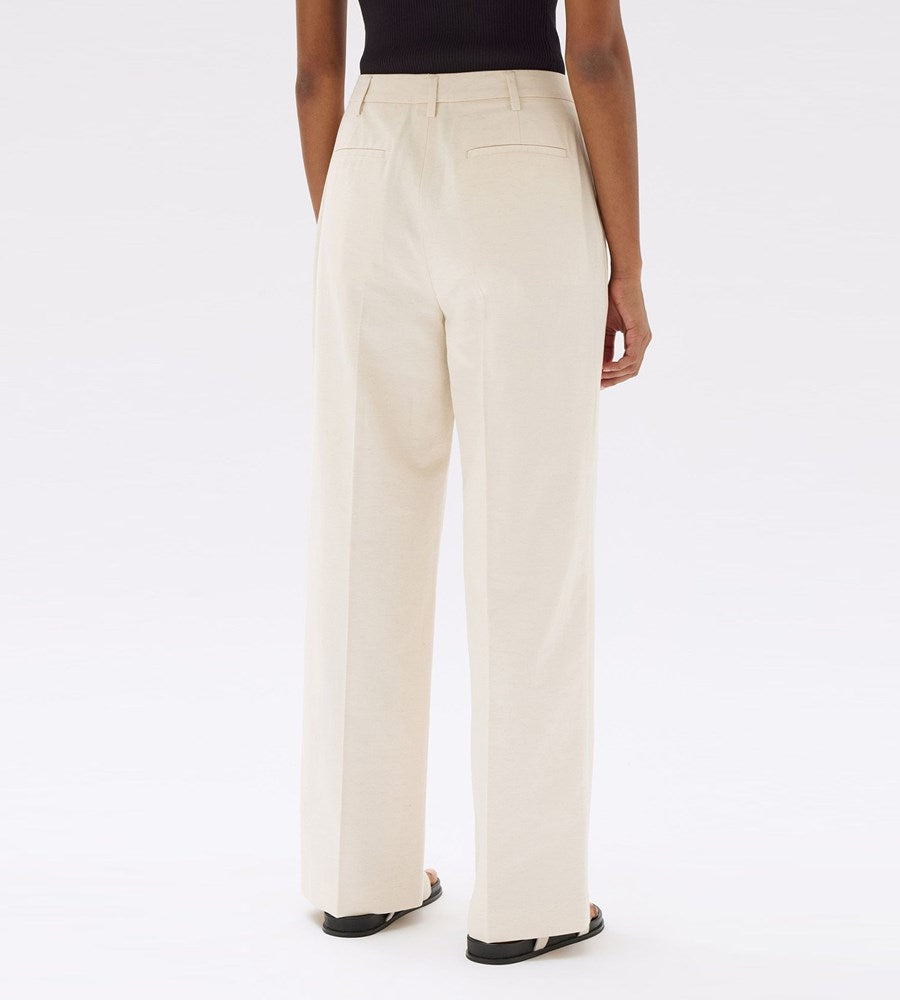 Assembly Label | Simone Cotton Linen Blend Pant | Oat Marle