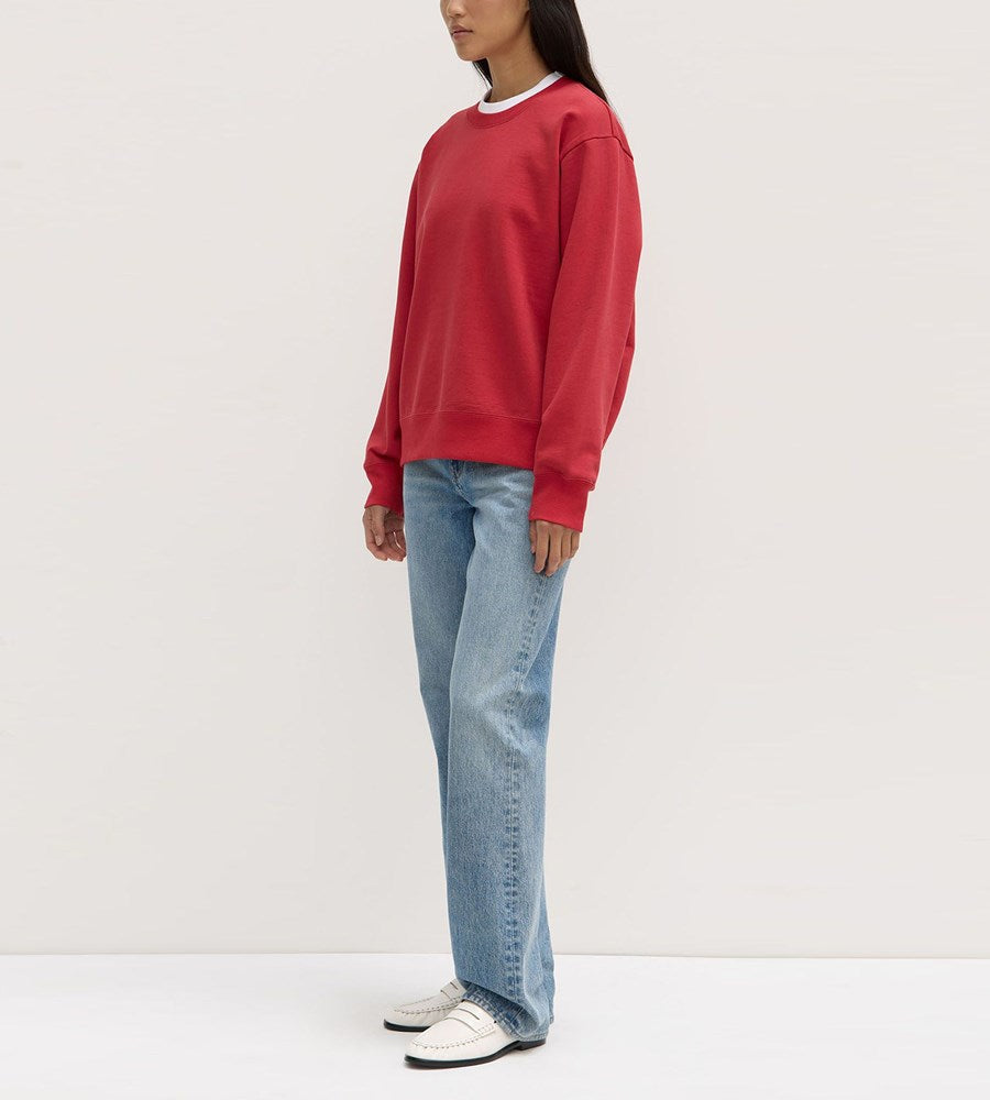 Assembly Label | Womens Weekender Fleece Crew Goji